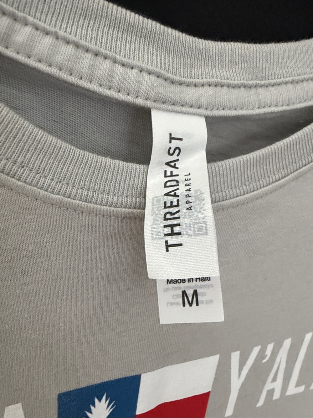 Aloha Y'all Short Sleeve Crewneck T-Shirt - Light Gray - Picture 2 of 3